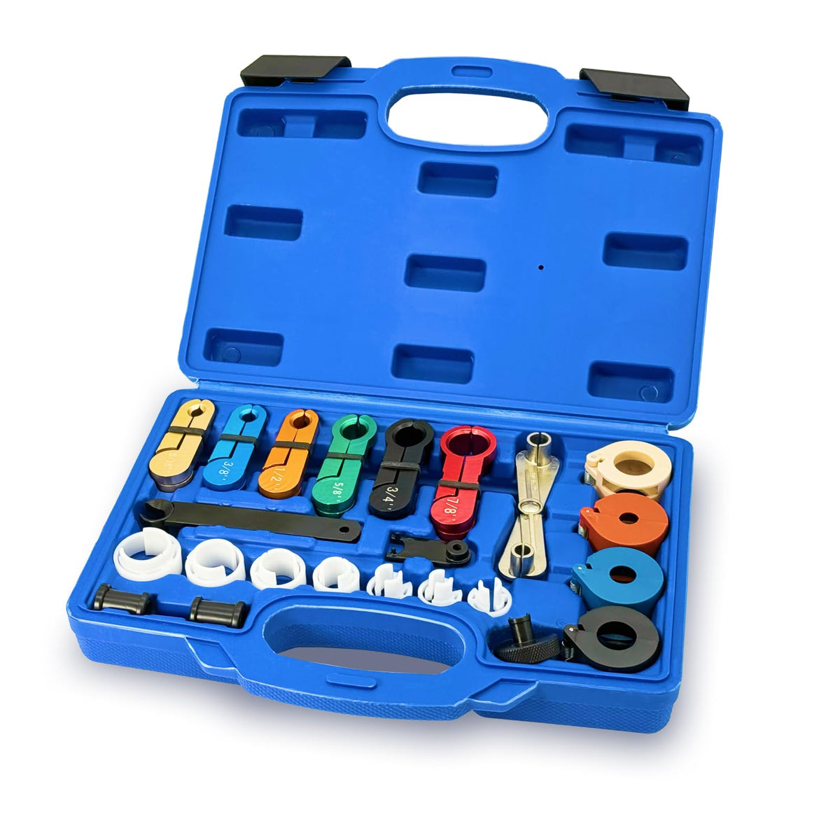 Janhemei packed case showing 22-piece kit and secure latches for organized storage