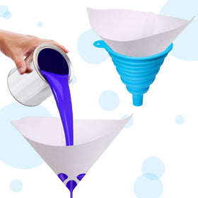 JANYUN strainers beside ruler showing dimensions and fit benefits