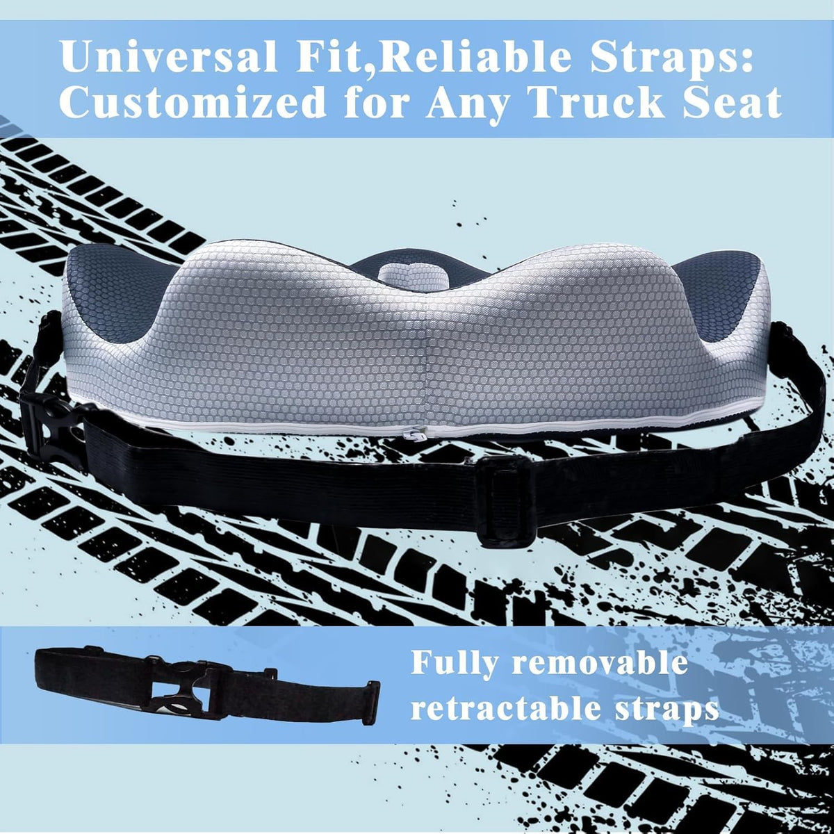 japiroc foam cross section revealing memory foam layers for pressure relief