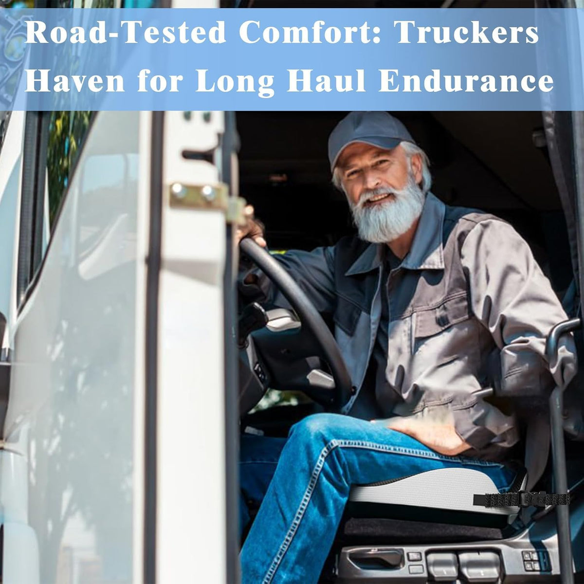 japiroc lifestyle cab shot depicting long-haul comfort and ergonomic support