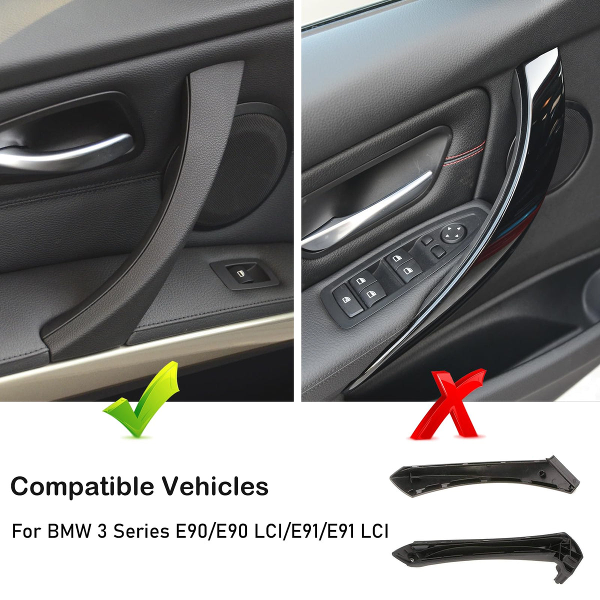 Jaronx installed handle in BMW door demonstrating correct fit and smooth operation