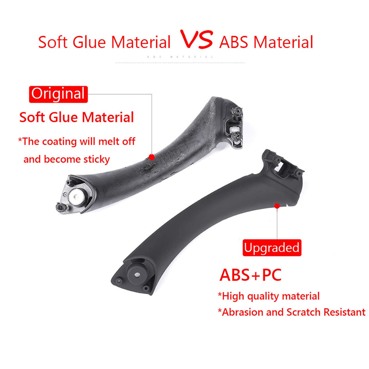 Jaronx handle interior label and mounting points for easy direct-fit installation