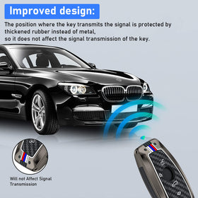 Jaronx key cover beside original key showing size and premium weight