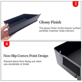 Jaronx drawer in use holding phone sunglasses wallet showing organized convenience