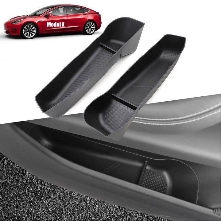 Jaronx front door tray showing neat fit and organization benefit