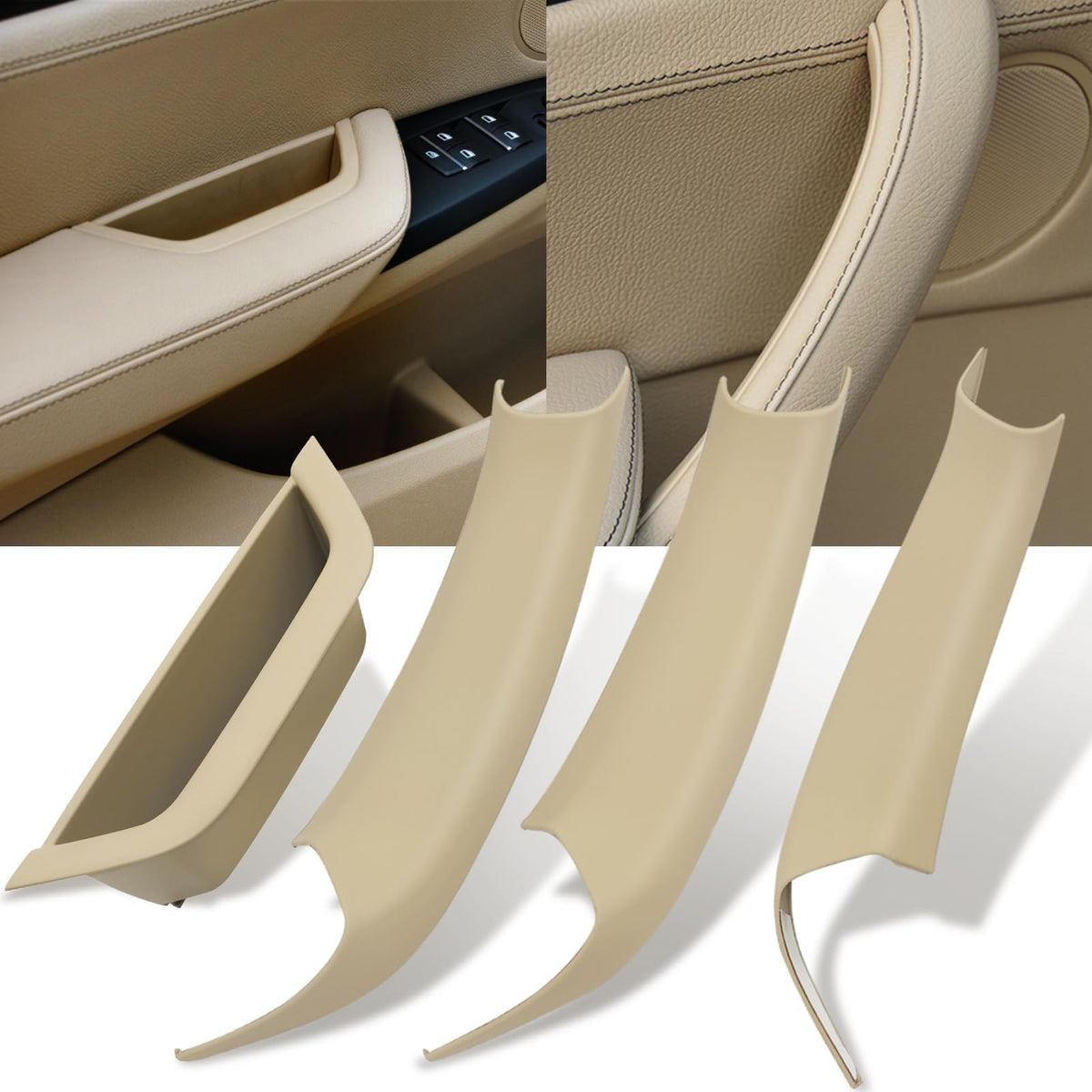 Jaronx front driver side handle cover showing precise OEM fit and improved feel
