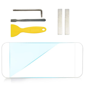 Jaronx front view mirror glass showing clean replacement and clear reflection benefit