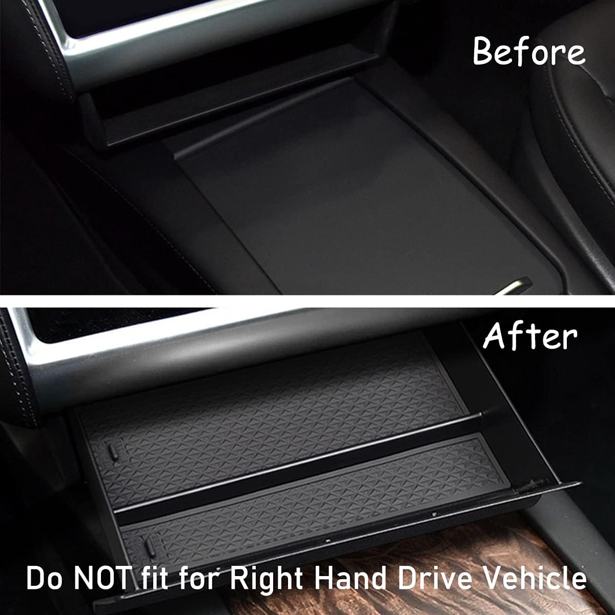 Jaronx close-up of glossy ABS finish matching Tesla interior for seamless look