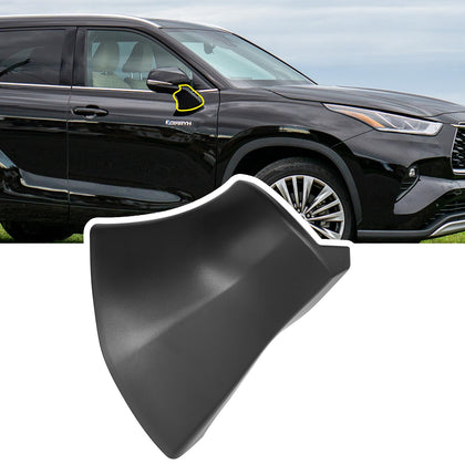 Jaronx front view of mirror triangle cover showing exact shape and fit