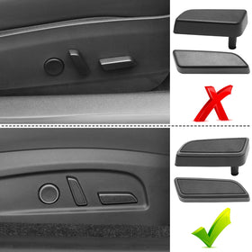 Jaronx buttons installed on Tesla seat control panel for restored operation