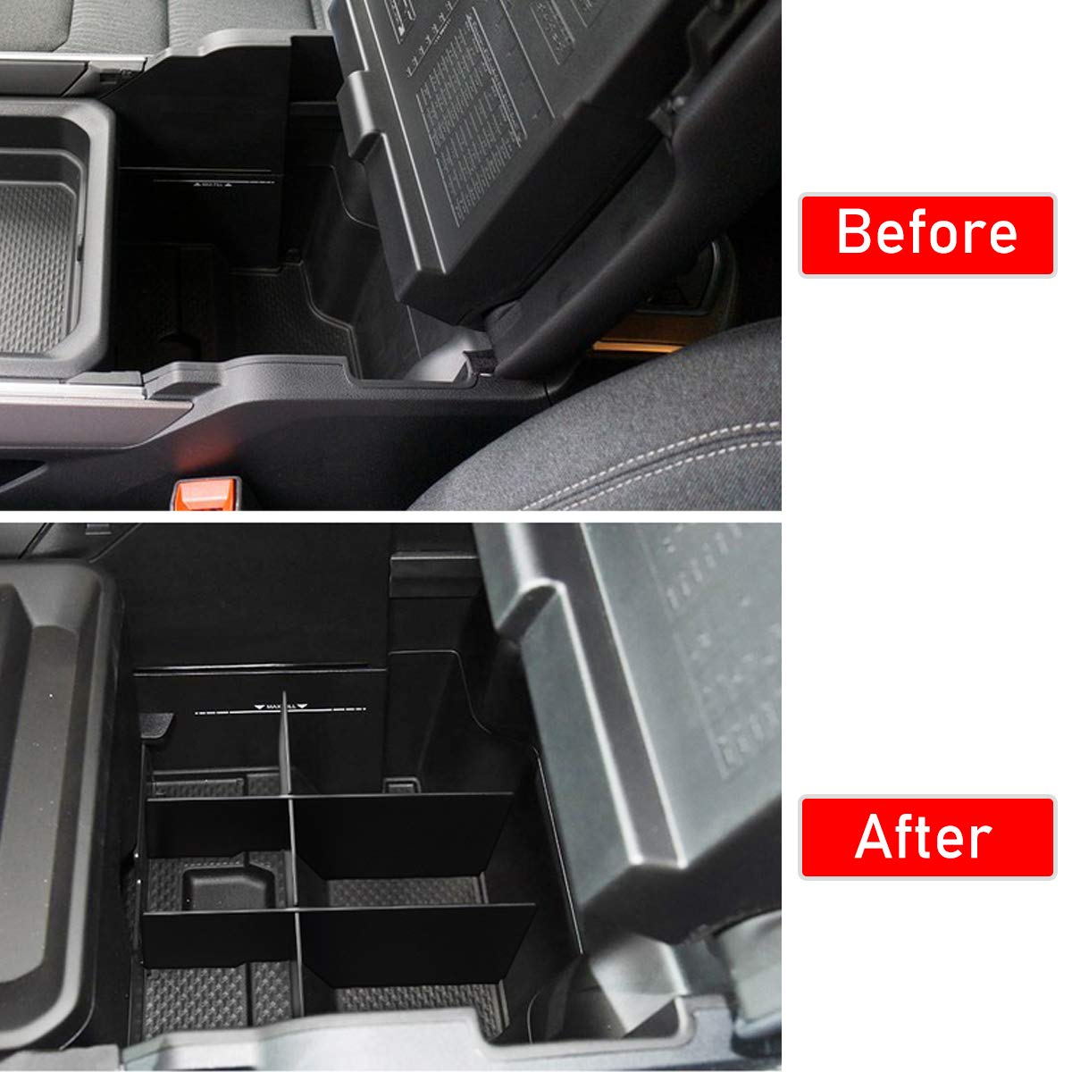 Jaronx installed rear view with sliding tray showing secure compartments