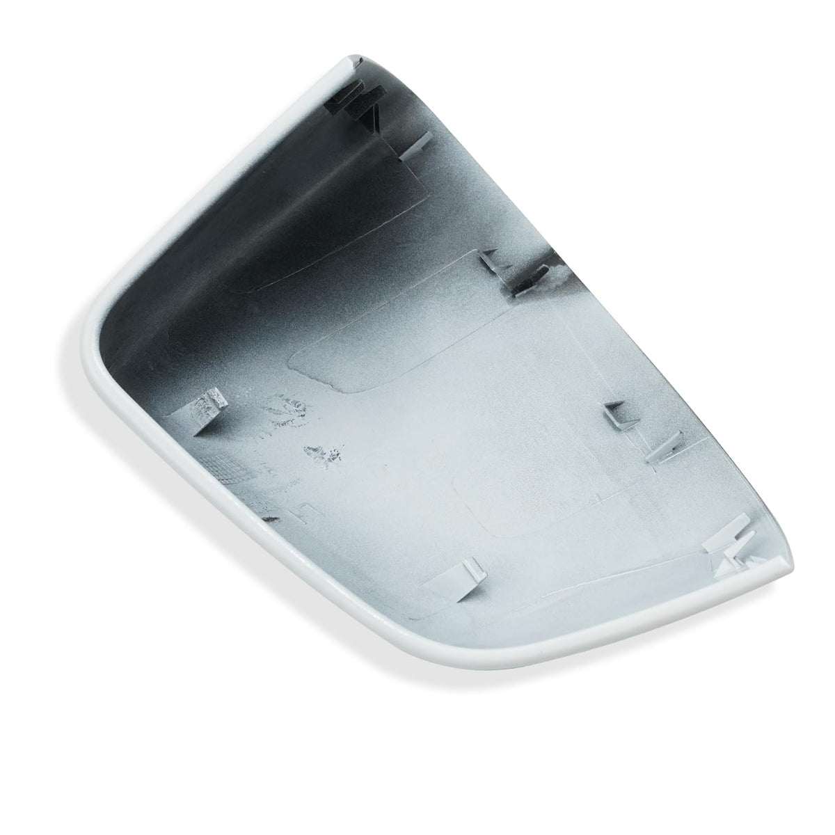 Jaronx mirror cover on a parked Model Y illustrating improved appearance and protection