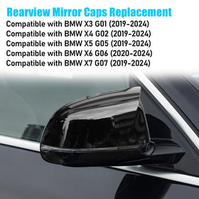 Jaronx left and right mirror covers laid flat showing pair completeness and matching finish