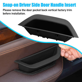 Jaronx rear door handle cover texture detail highlighting scratch-resistant surface