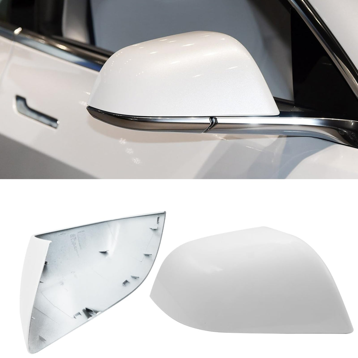 Jaronx front view of right mirror cover showing precise fit and finish