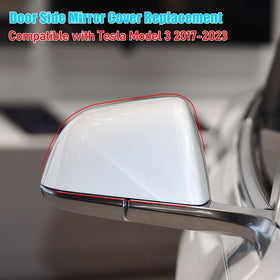 Jaronx mirror cap installed on Tesla Model 3 showing restored appearance