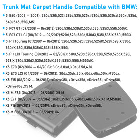 Jaronx side profile contour matching BMW trunk carpet opening benefit