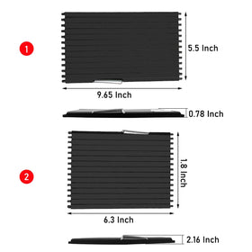 Jaronx size comparison next to ruler indicating accurate OEM dimensions for fitment