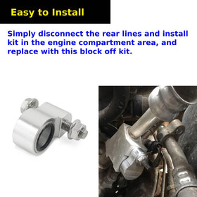 jasperautopart installed in engine bay demonstrating how it isolates rear A/C and preserves front cooling