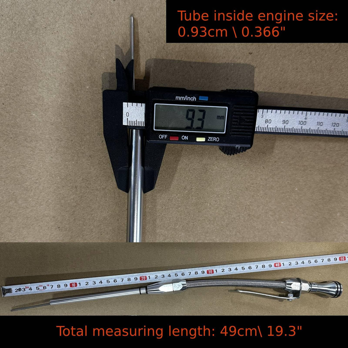 jasperautopart steel dipstick blade markings for precise measurement