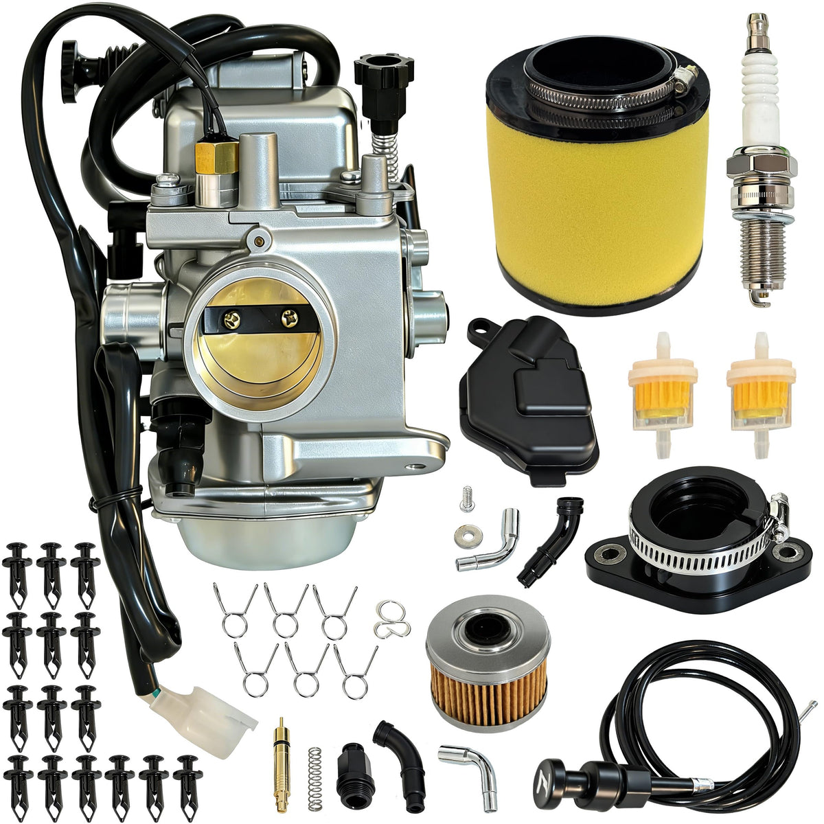 JAVENYIMAN carburetor front view showing ports and mounting for reliable fit