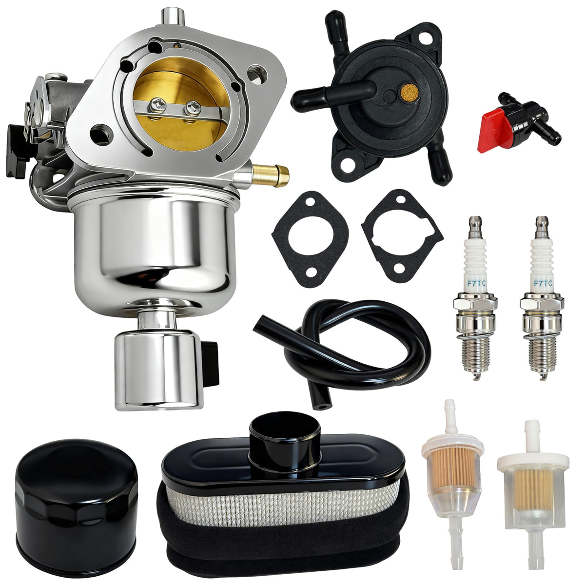JAVENYIMAN carburetor front view showing mounting points and clean finish for easier replacement