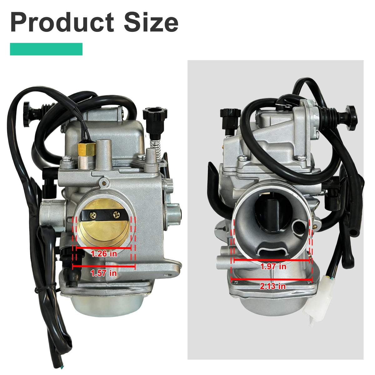 JAVENYIMAN carburetor side linkage detail illustrating precise throttle connection benefit