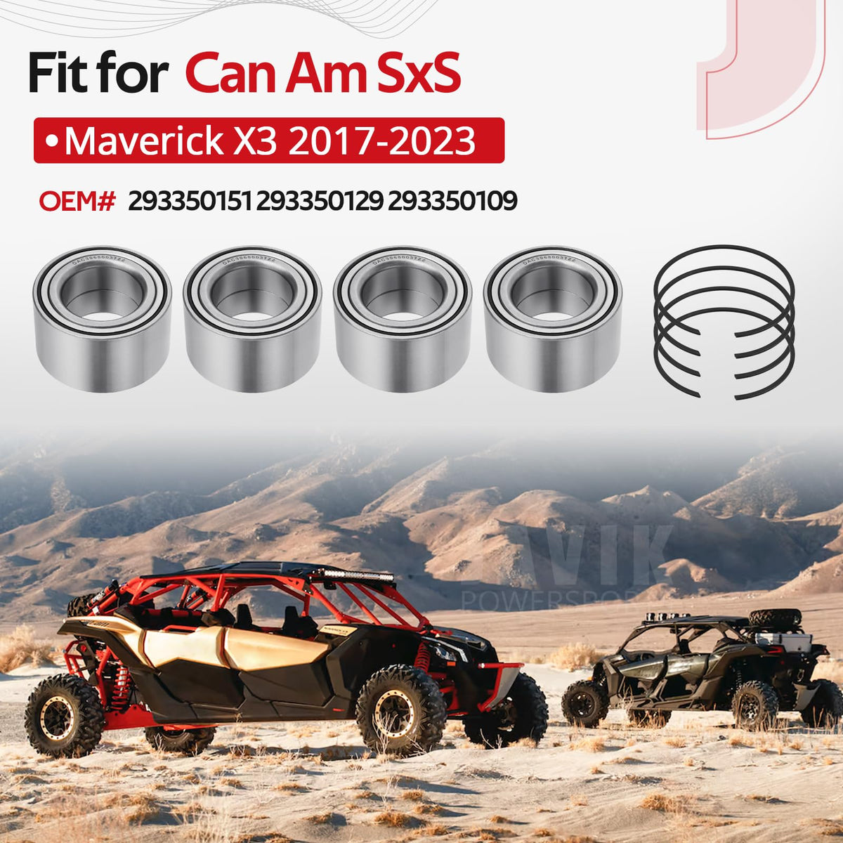 JAVIK bearing close-up with steel cover highlighting durable construction