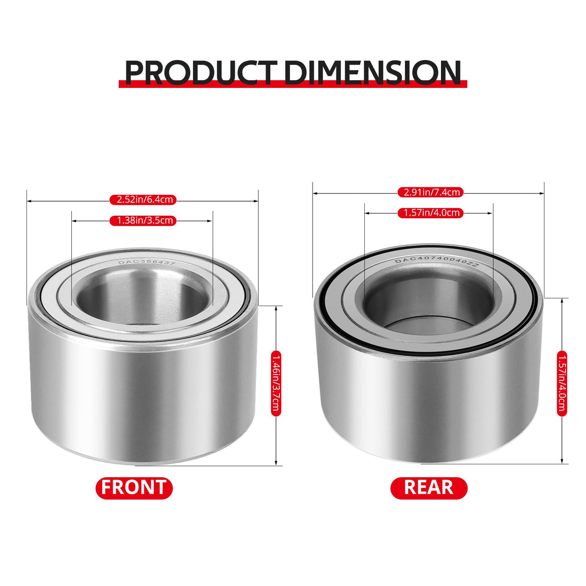 JAVIK bearing cross-section revealing reinforced steel ball for long life benefit