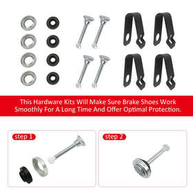 JAVIK brake shoes installed on a Honda Foreman ATV demonstrating correct fit and improved safety