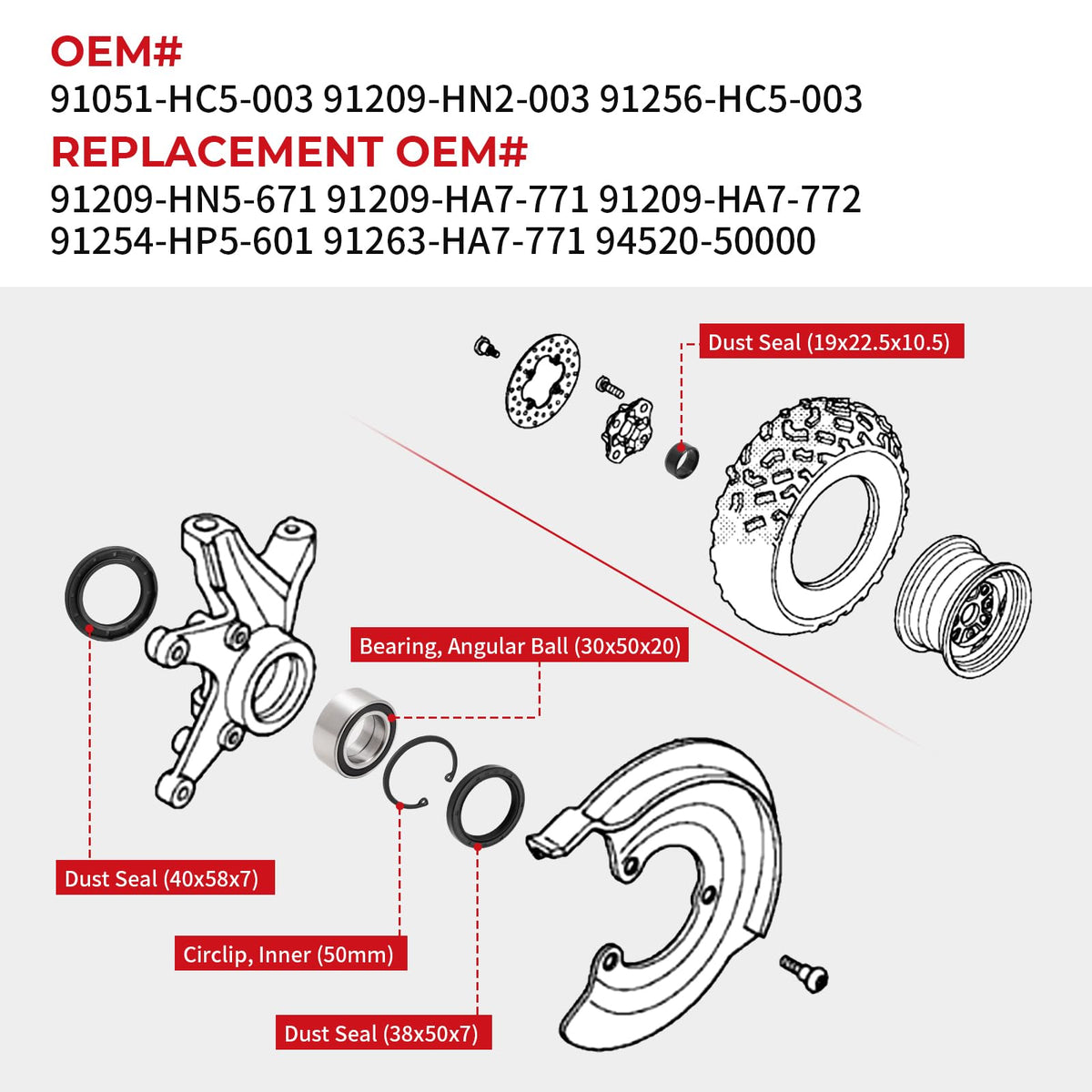 JAVIK circlip and small seal detail illustrating secure fit and leak prevention