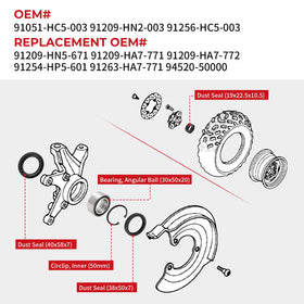 JAVIK circlip and small seal detail illustrating secure fit and leak prevention
