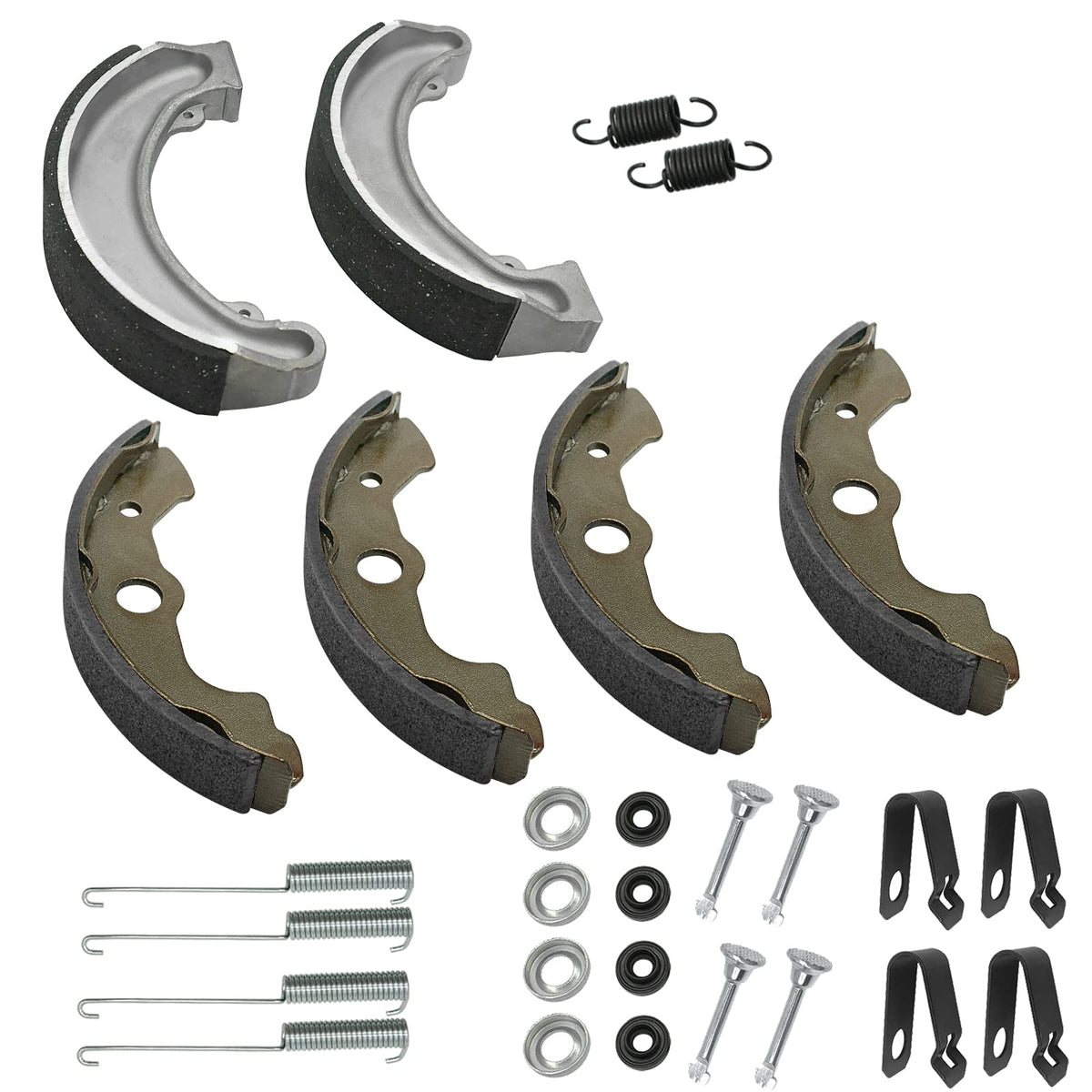 JAVIK front brake shoes packaging showing complete replacement kit benefit