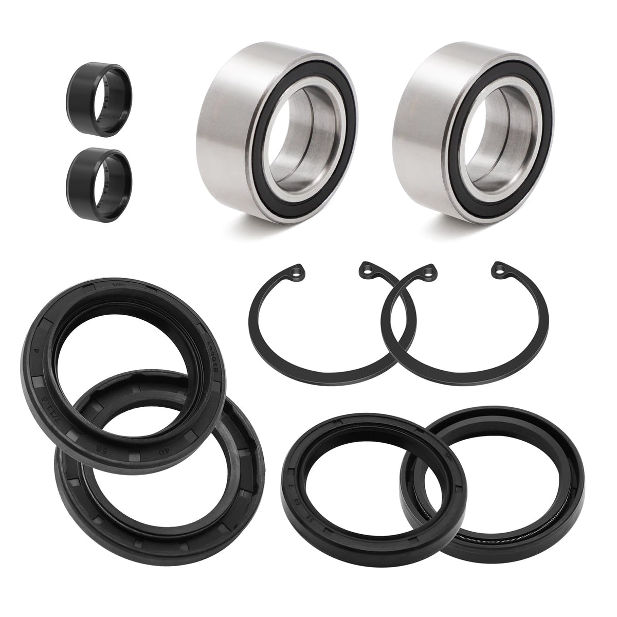 JAVIK kit packaging and parts laid out showing complete replacement set benefits