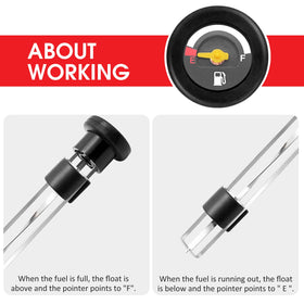 JAVIK detailed float assembly view showing accurate reading benefit
