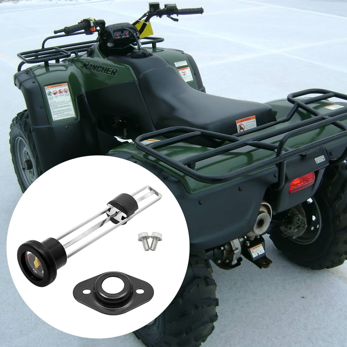 JAVIK cap installed on Honda ATV showing direct-fit compatibility benefit