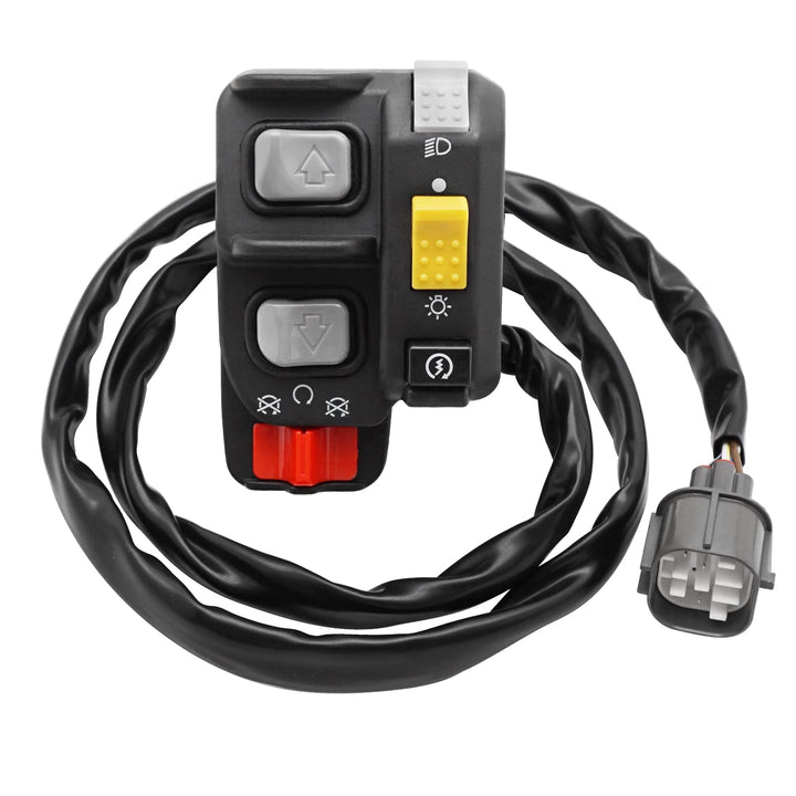 JAVIK front view of handlebar switch showing full control layout benefit clear replacement