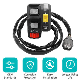 JAVIK packaging with control switch included for complete one-piece replacement
