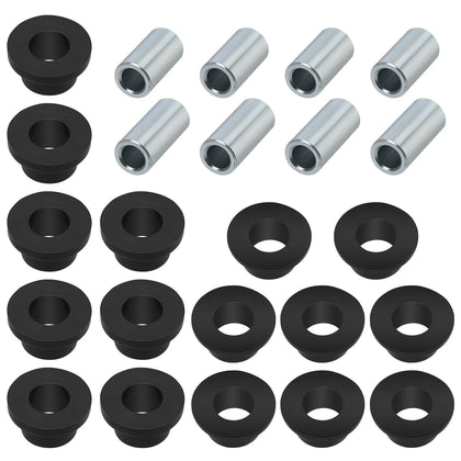 JAVIK kit packaging front view showing full bushing and sleeve set, clear contents benefit