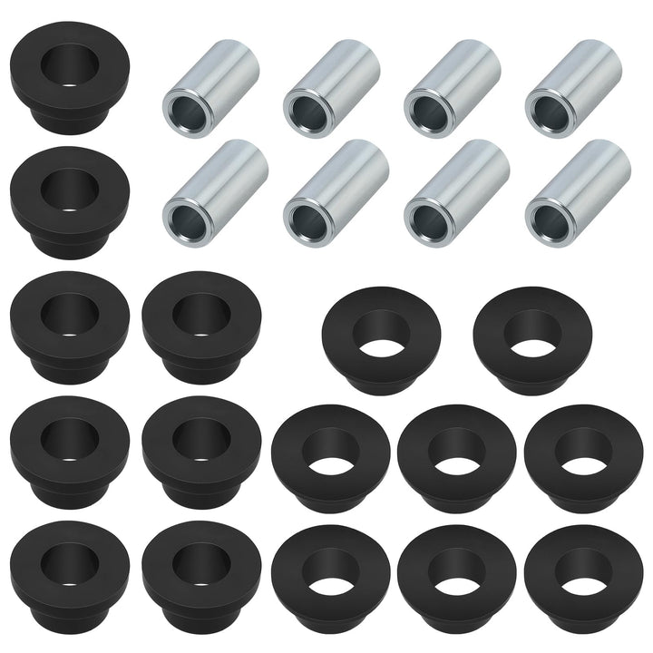 JAVIK kit packaging front view showing full bushing and sleeve set, clear contents benefit