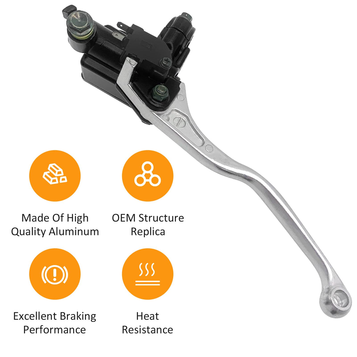 JAVIK installed on ATV front brake demonstrating direct-fit replacement benefit