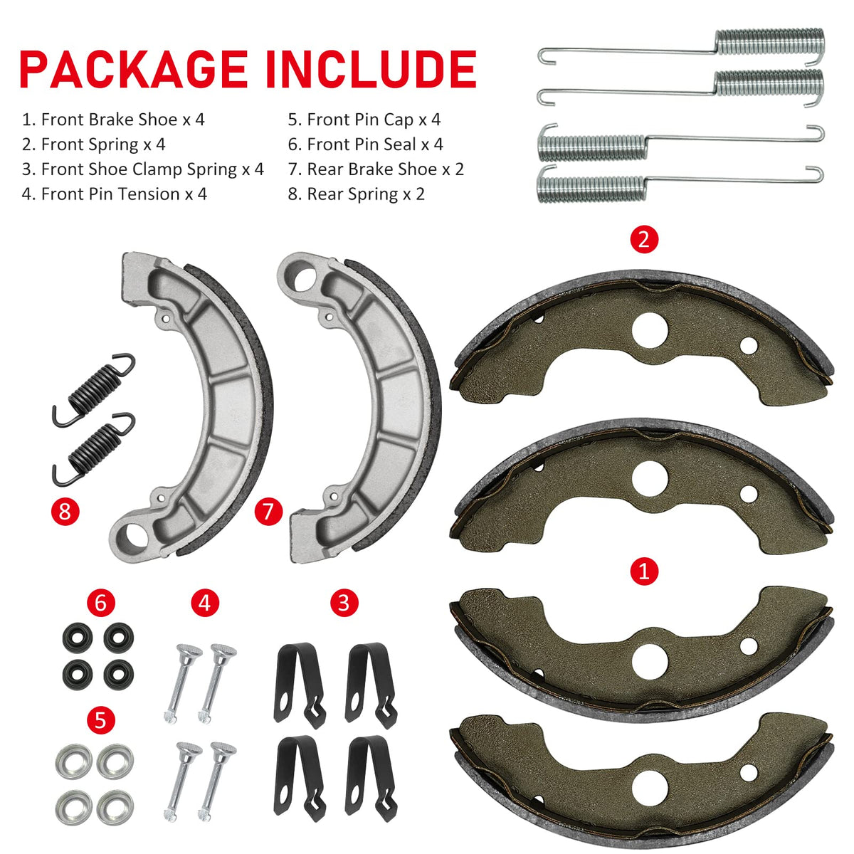 JAVIK boxed brake kit staged beside tools, highlighting convenience for maintenance