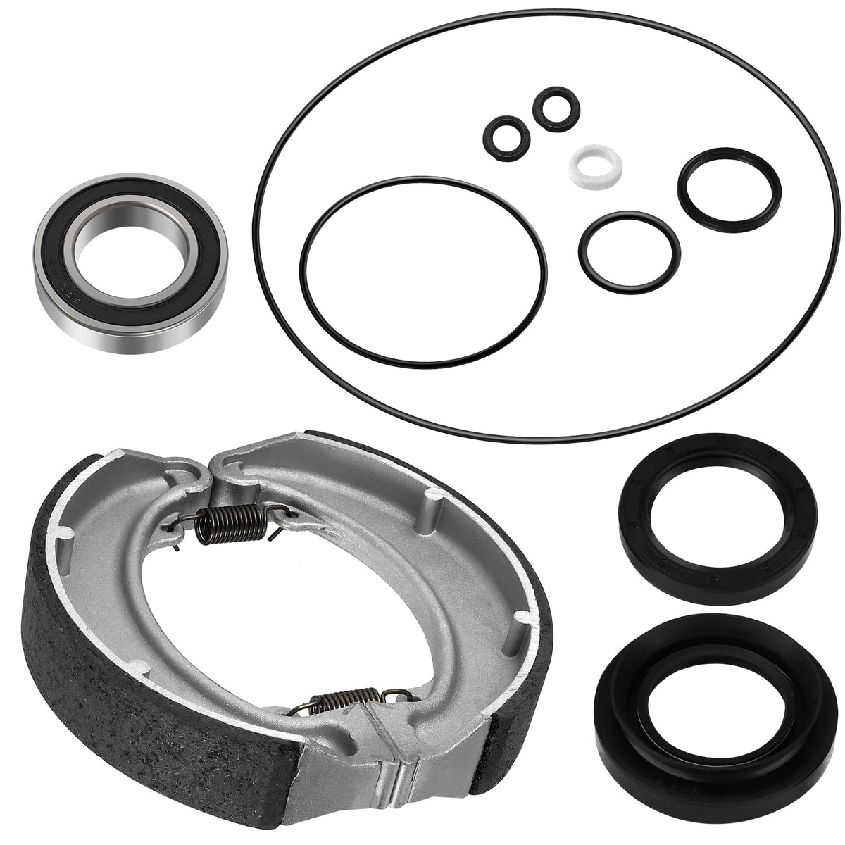 JAVIK front packaging showing full rear brake drum kit benefits convenience