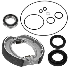 JAVIK front packaging showing full rear brake drum kit benefits convenience