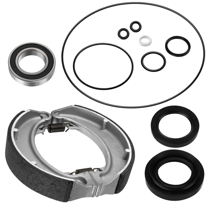 JAVIK front packaging showing full rear brake drum kit benefits convenience