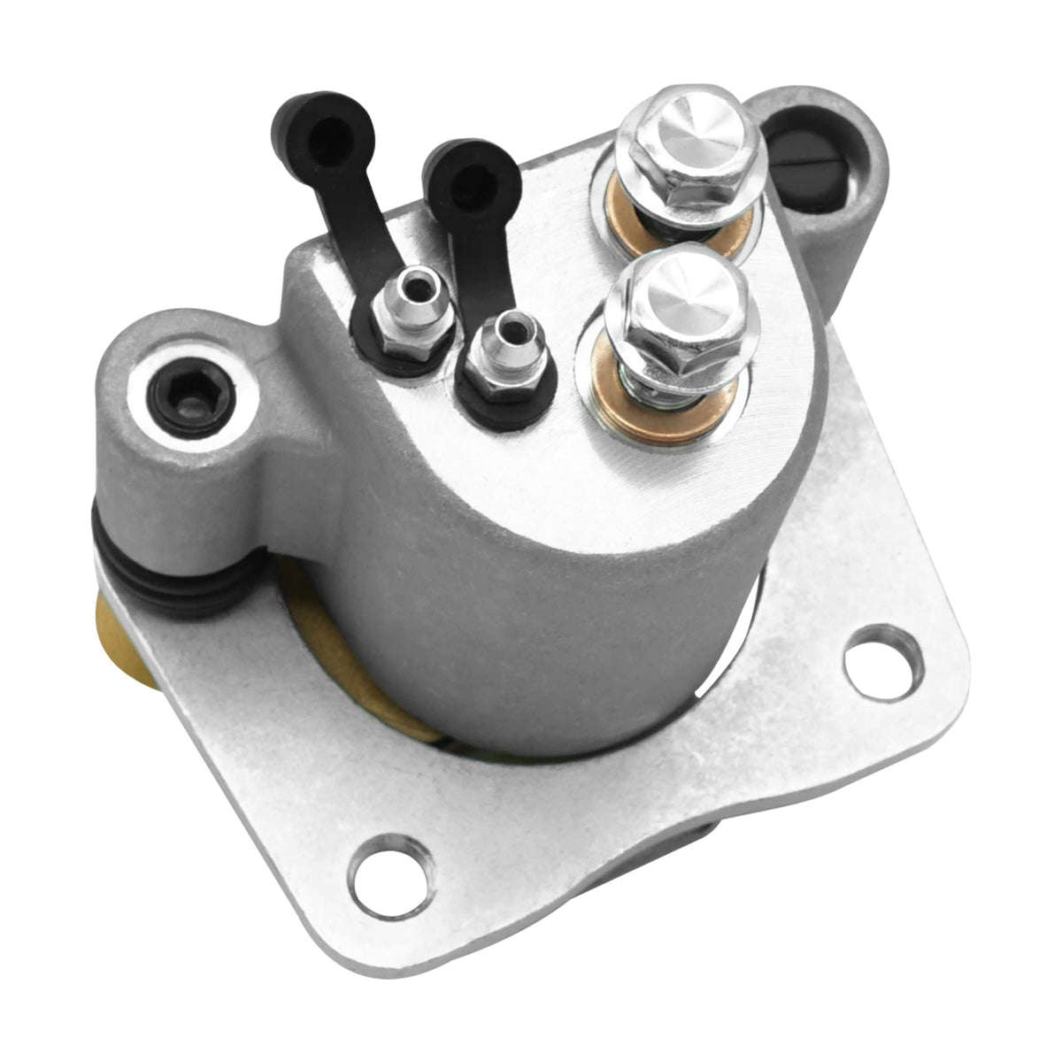 JAVIK rear caliper front view showing mounting points and robust construction benefit