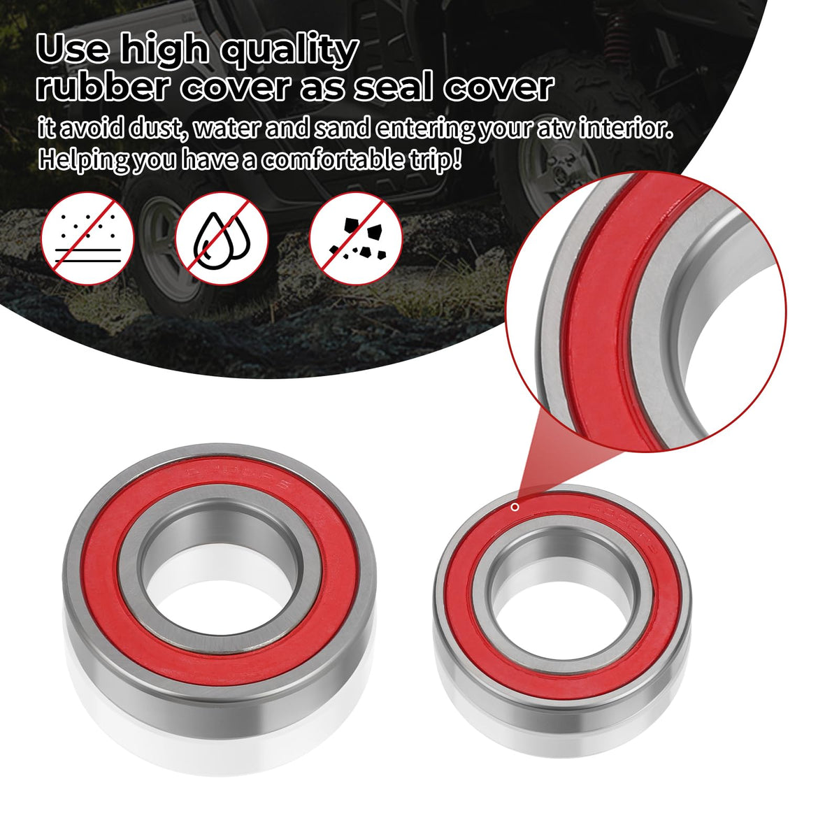 JAVIK installed hub on Rhino demonstrating restored wheel stability and reduced noise