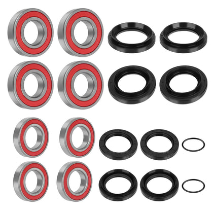 JAVIK front packaging showing full bearing and seal kit, clear parts identification and convenience