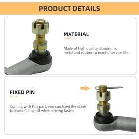 JAVIK rubber seal and ball joint closeup protecting steering from dirt