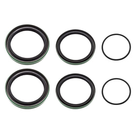 JAVIK hub seals and O-rings arranged to show included parts and leak-prevention benefit